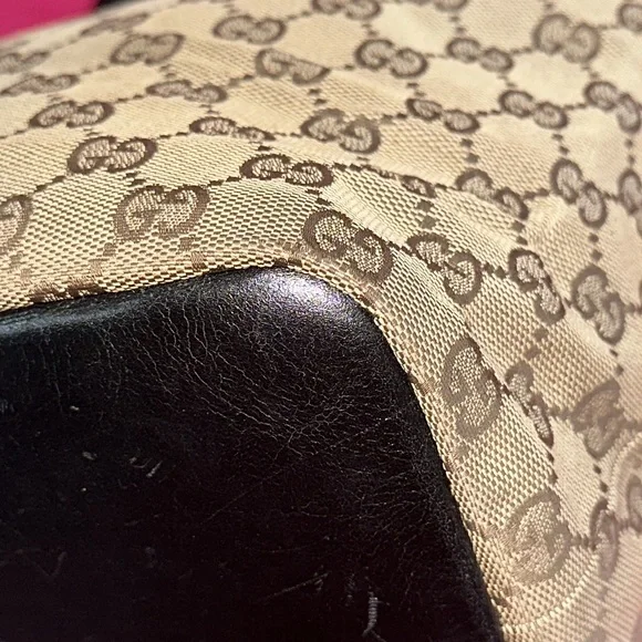 Gucci bamboo strap shoulder tote hobo purse - Picture 9 of 16